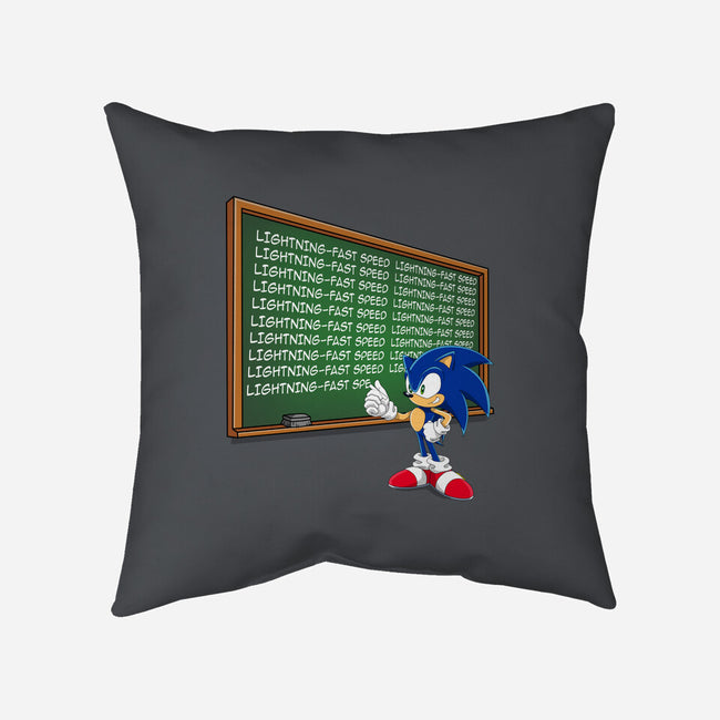 Lightning-Fast Speed-None-Non-Removable Cover w Insert-Throw Pillow-MaxoArt