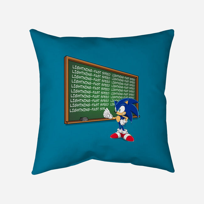 Lightning-Fast Speed-None-Non-Removable Cover w Insert-Throw Pillow-MaxoArt