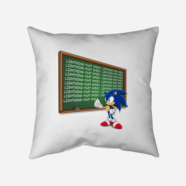 Lightning-Fast Speed-None-Non-Removable Cover w Insert-Throw Pillow-MaxoArt