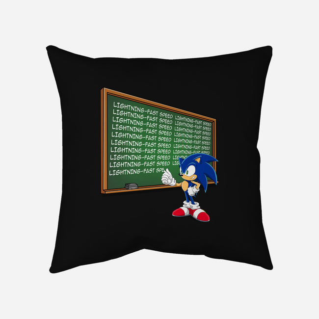 Lightning-Fast Speed-None-Removable Cover-Throw Pillow-MaxoArt