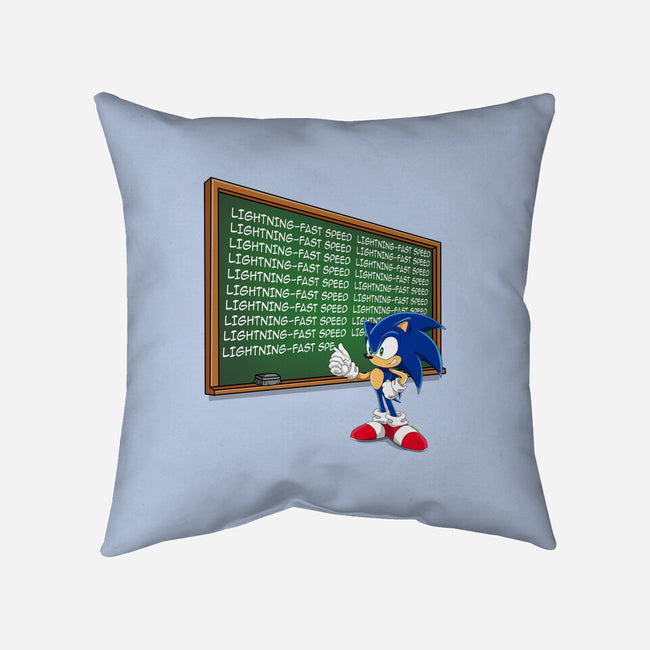 Lightning-Fast Speed-None-Removable Cover-Throw Pillow-MaxoArt