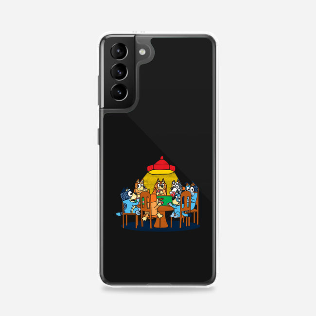 Heelers Playing Poker-Samsung-Snap-Phone Case-dalethesk8er