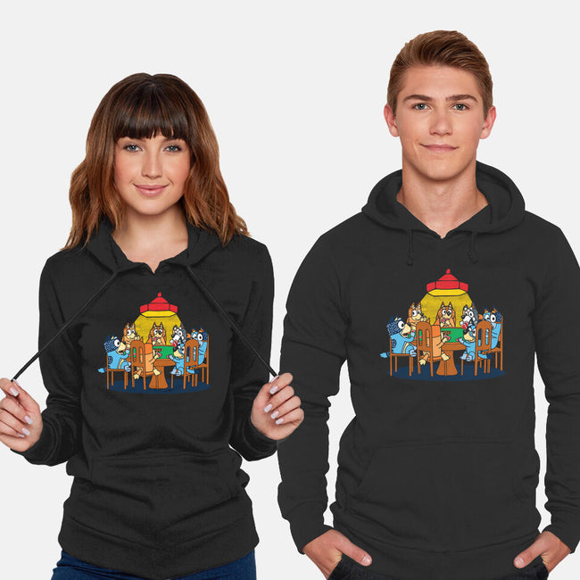 Heelers Playing Poker-Unisex-Pullover-Sweatshirt-dalethesk8er