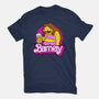 Barney Barbie-Womens-Fitted-Tee-Boggs Nicolas