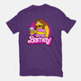 Barney Barbie-Womens-Fitted-Tee-Boggs Nicolas