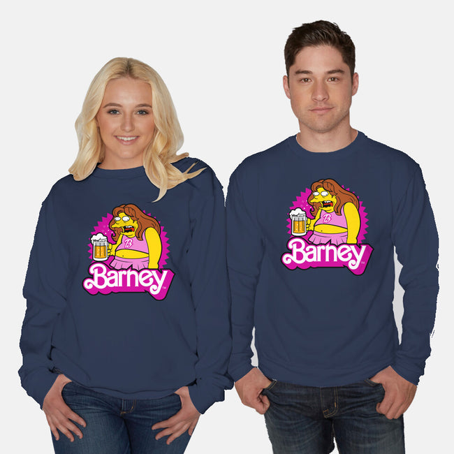 Barney Barbie-Unisex-Crew Neck-Sweatshirt-Boggs Nicolas