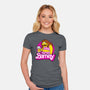 Barney Barbie-Womens-Fitted-Tee-Boggs Nicolas