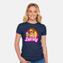 Barney Barbie-Womens-Fitted-Tee-Boggs Nicolas