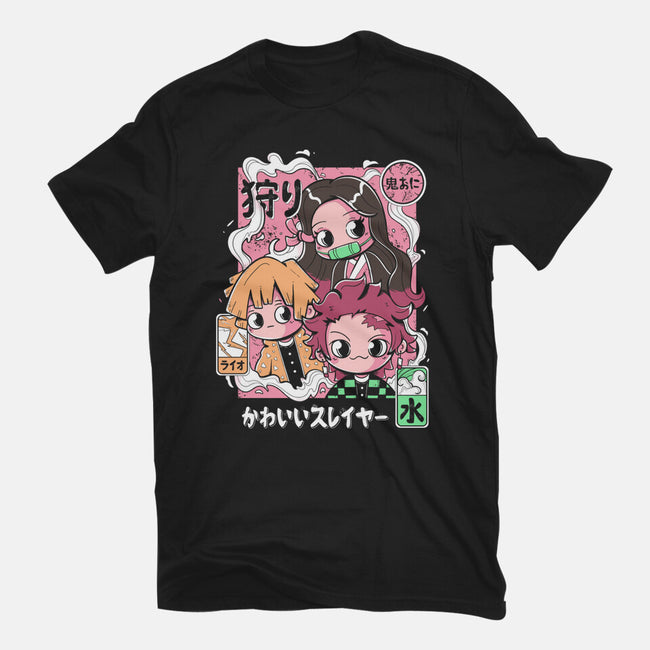 Cute Demon Slayer-Unisex-Basic-Tee-Ca Mask