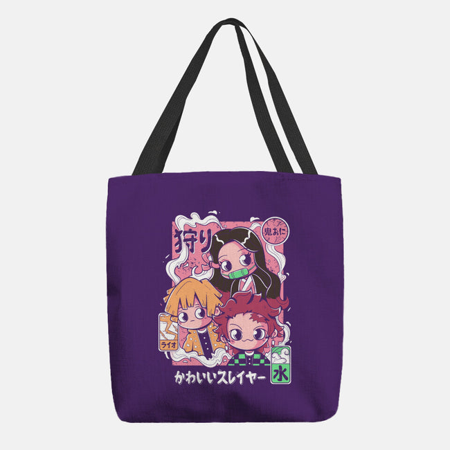 Cute Demon Slayer-None-Basic Tote-Bag-Ca Mask