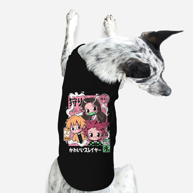 Cute Demon Slayer-Dog-Basic-Pet Tank-Ca Mask