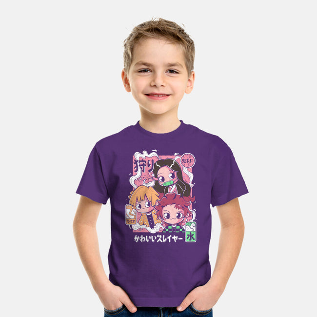 Cute Demon Slayer-Youth-Basic-Tee-Ca Mask