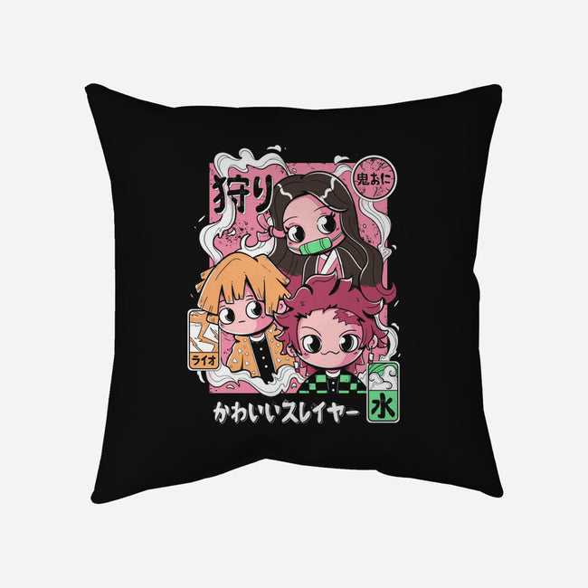 Cute Demon Slayer-None-Non-Removable Cover w Insert-Throw Pillow-Ca Mask