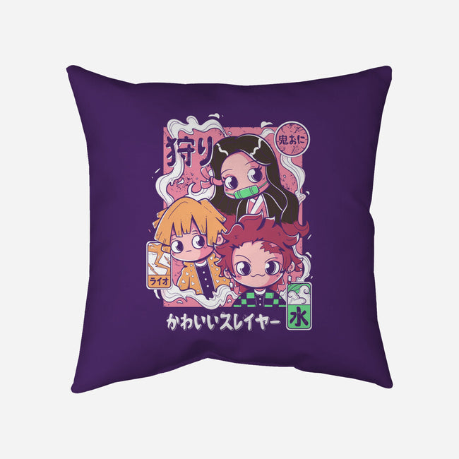 Cute Demon Slayer-None-Non-Removable Cover w Insert-Throw Pillow-Ca Mask