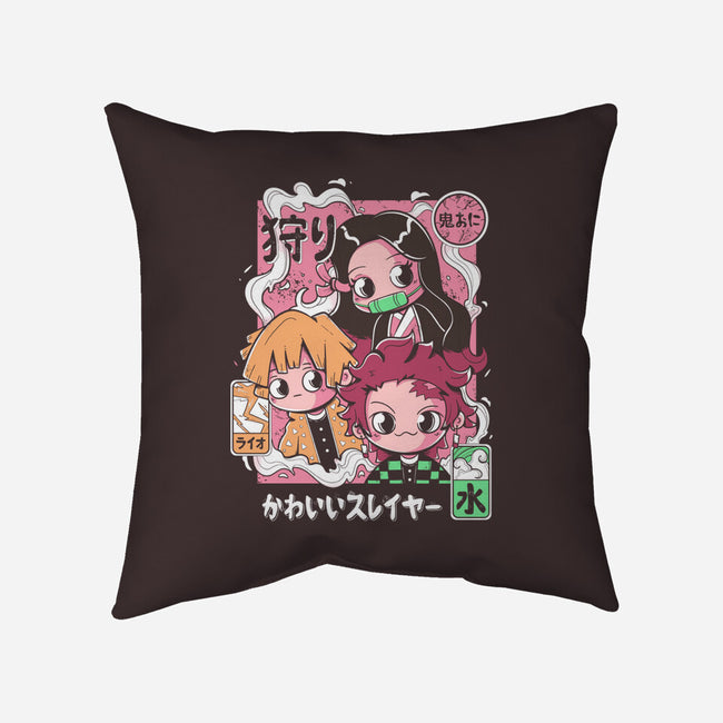 Cute Demon Slayer-None-Removable Cover w Insert-Throw Pillow-Ca Mask