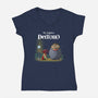 My Neighbor Deltoro-Womens-V-Neck-Tee-Art_Of_One