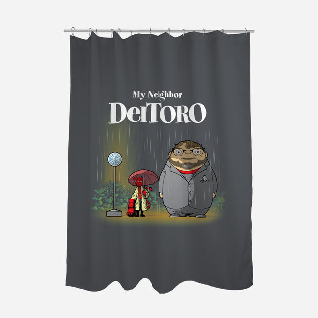 My Neighbor Deltoro-None-Polyester-Shower Curtain-Art_Of_One