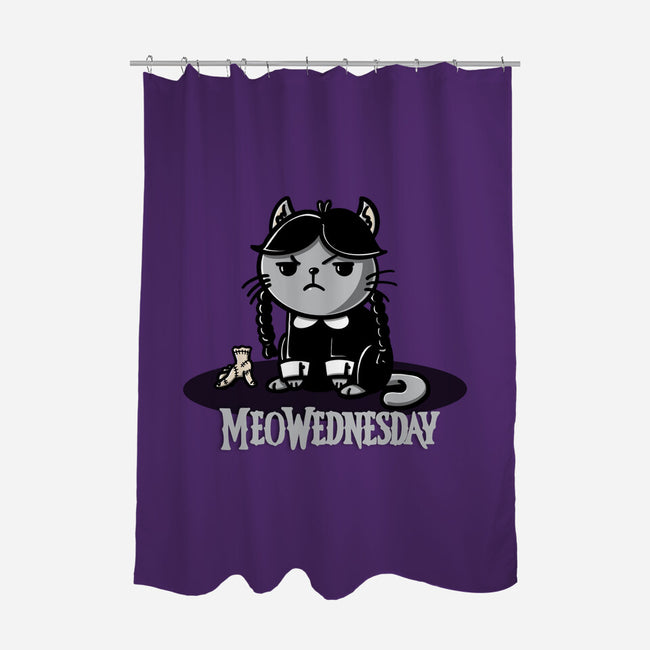 Meowednesday-None-Polyester-Shower Curtain-Freecheese