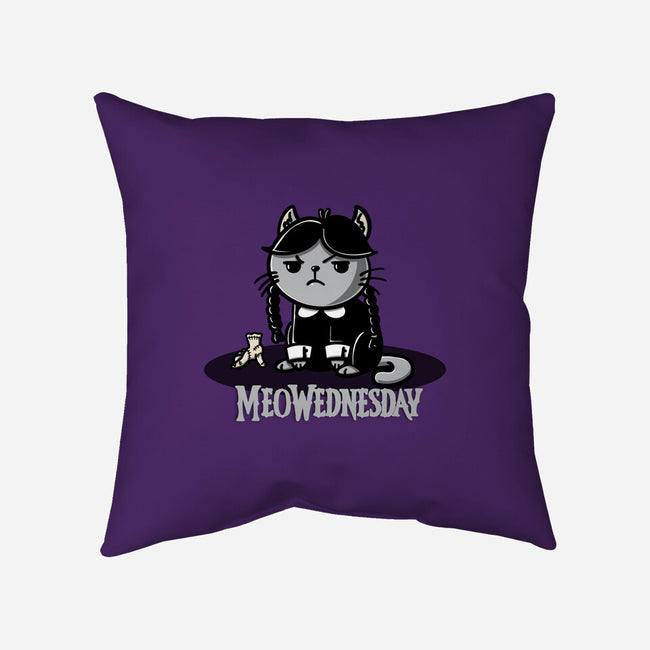 Meowednesday-None-Removable Cover-Throw Pillow-Freecheese