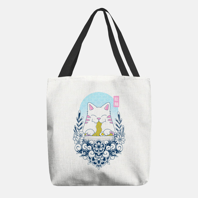 Noodle Cat-None-Basic Tote-Bag-GODZILLARGE