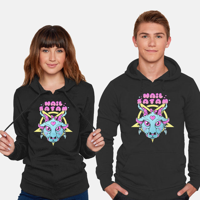 Kawaii Satan-Unisex-Pullover-Sweatshirt-GODZILLARGE