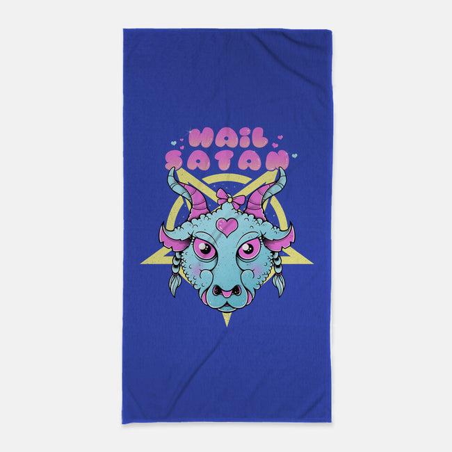 Kawaii Satan-None-Beach-Towel-GODZILLARGE