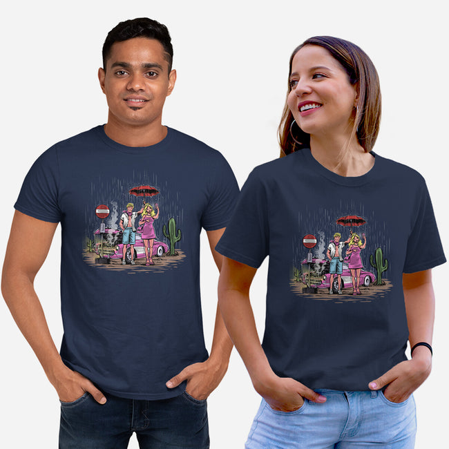 My Neighbor Barbie-Unisex-Basic-Tee-zascanauta