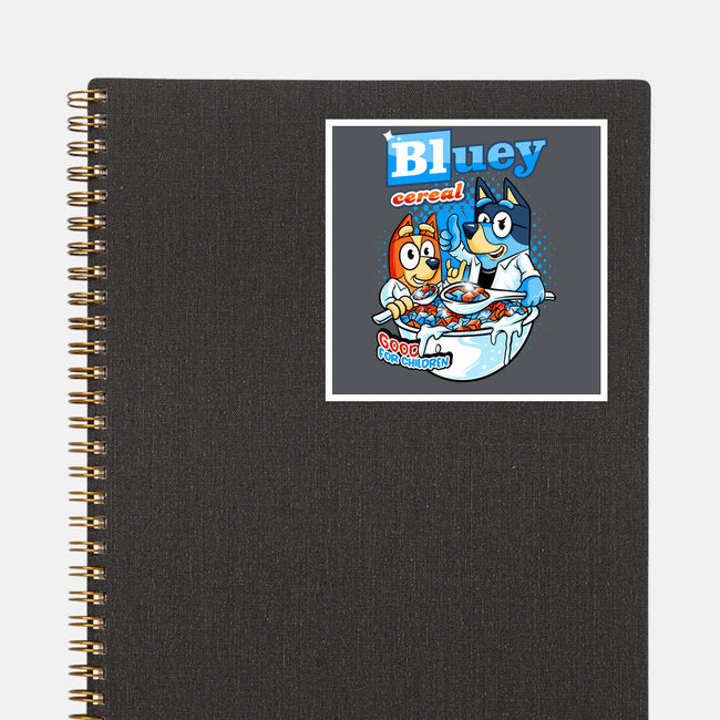 Bluey Cereal-None-Glossy-Sticker-spoilerinc