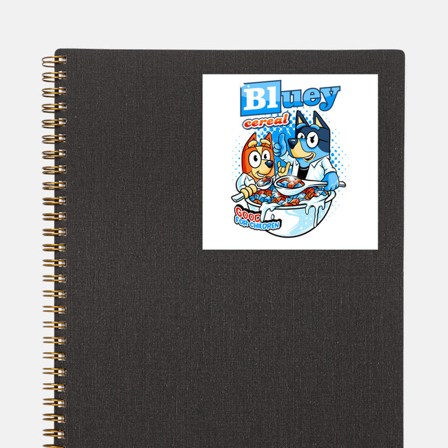 Bluey Cereal-None-Glossy-Sticker-spoilerinc