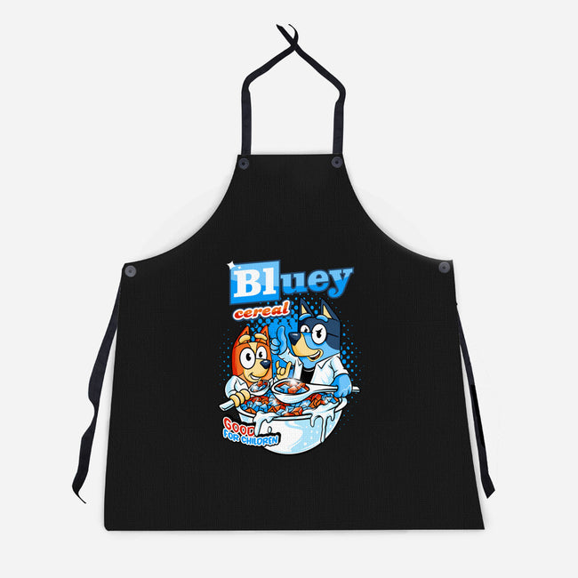 Bluey Cereal-Unisex-Kitchen-Apron-spoilerinc