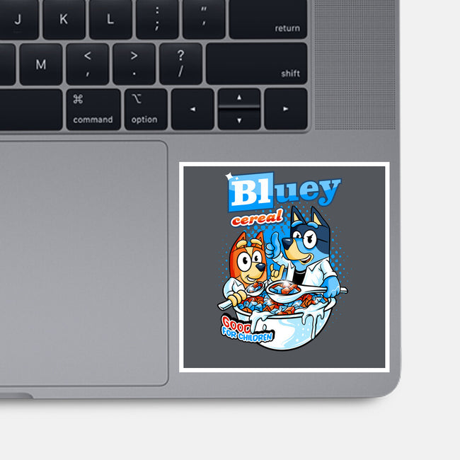 Bluey Cereal-None-Glossy-Sticker-spoilerinc