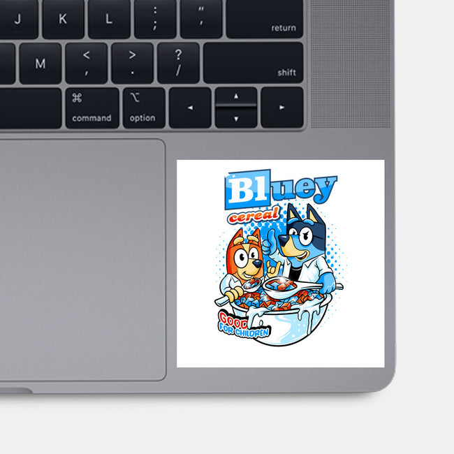 Bluey Cereal-None-Glossy-Sticker-spoilerinc