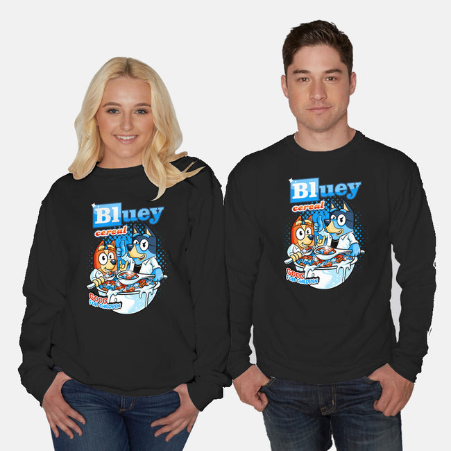 Bluey Cereal-Unisex-Crew Neck-Sweatshirt-spoilerinc