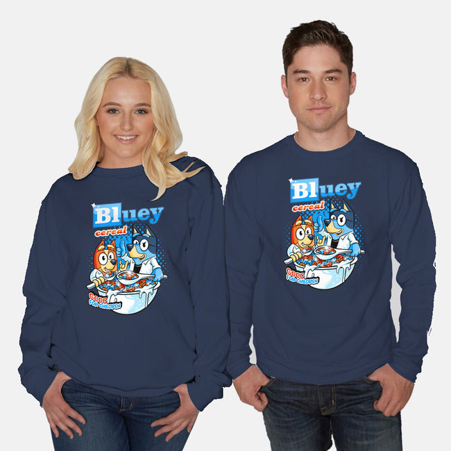 Bluey Cereal-Unisex-Crew Neck-Sweatshirt-spoilerinc