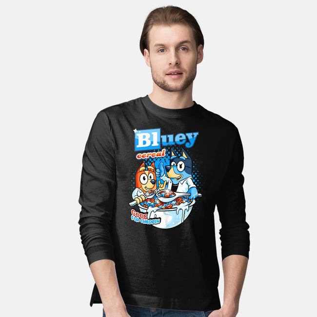 Bluey Cereal-Mens-Long Sleeved-Tee-spoilerinc