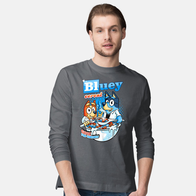 Bluey Cereal-Mens-Long Sleeved-Tee-spoilerinc