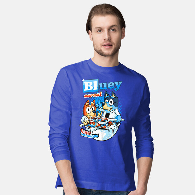 Bluey Cereal-Mens-Long Sleeved-Tee-spoilerinc