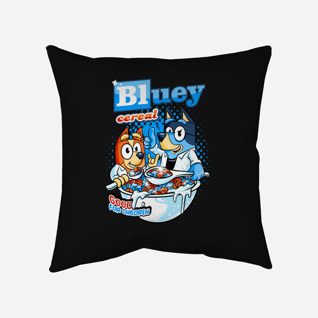 Bluey Cereal-None-Non-Removable Cover w Insert-Throw Pillow-spoilerinc