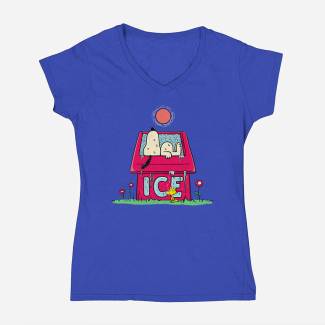 Icehouse-Womens-V-Neck-Tee-rocketman_art