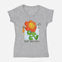 Follow Your Instincts-Womens-V-Neck-Tee-zawitees