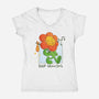 Follow Your Instincts-Womens-V-Neck-Tee-zawitees