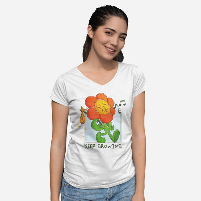 Follow Your Instincts-Womens-V-Neck-Tee-zawitees