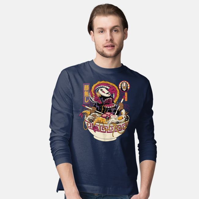 Ramen No Face-Mens-Long Sleeved-Tee-gaci