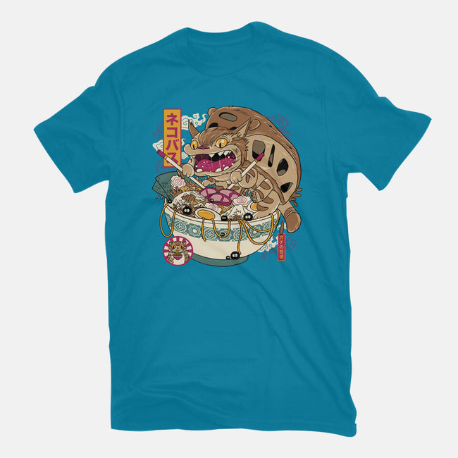 Ramen Catbus-Womens-Fitted-Tee-gaci