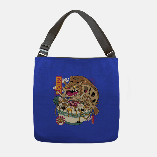 Ramen Catbus-None-Adjustable Tote-Bag-gaci