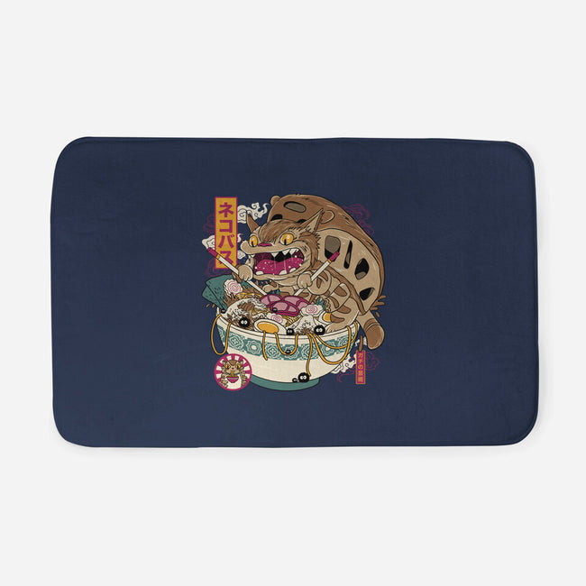 Ramen Catbus-None-Memory Foam-Bath Mat-gaci