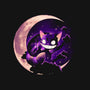 Mad Cat Moon-None-Fleece-Blanket-Vallina84