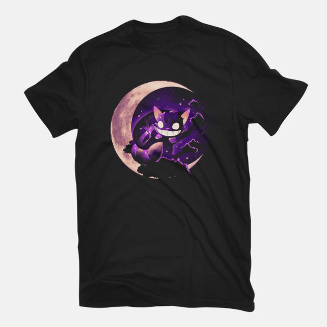 Mad Cat Moon-Womens-Basic-Tee-Vallina84