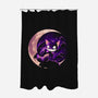 Mad Cat Moon-None-Polyester-Shower Curtain-Vallina84