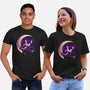 Mad Cat Moon-Unisex-Basic-Tee-Vallina84